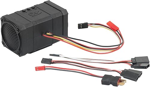 pistro RC Car Imitate Engine Sound Simulator System Set with Speaker for SCX10 TRX4 TRX6 D90 90046 90047 1:10 RC Rock Crawler DIY Upgrade Parts - Double Sound Channel(Double Sound Channel)