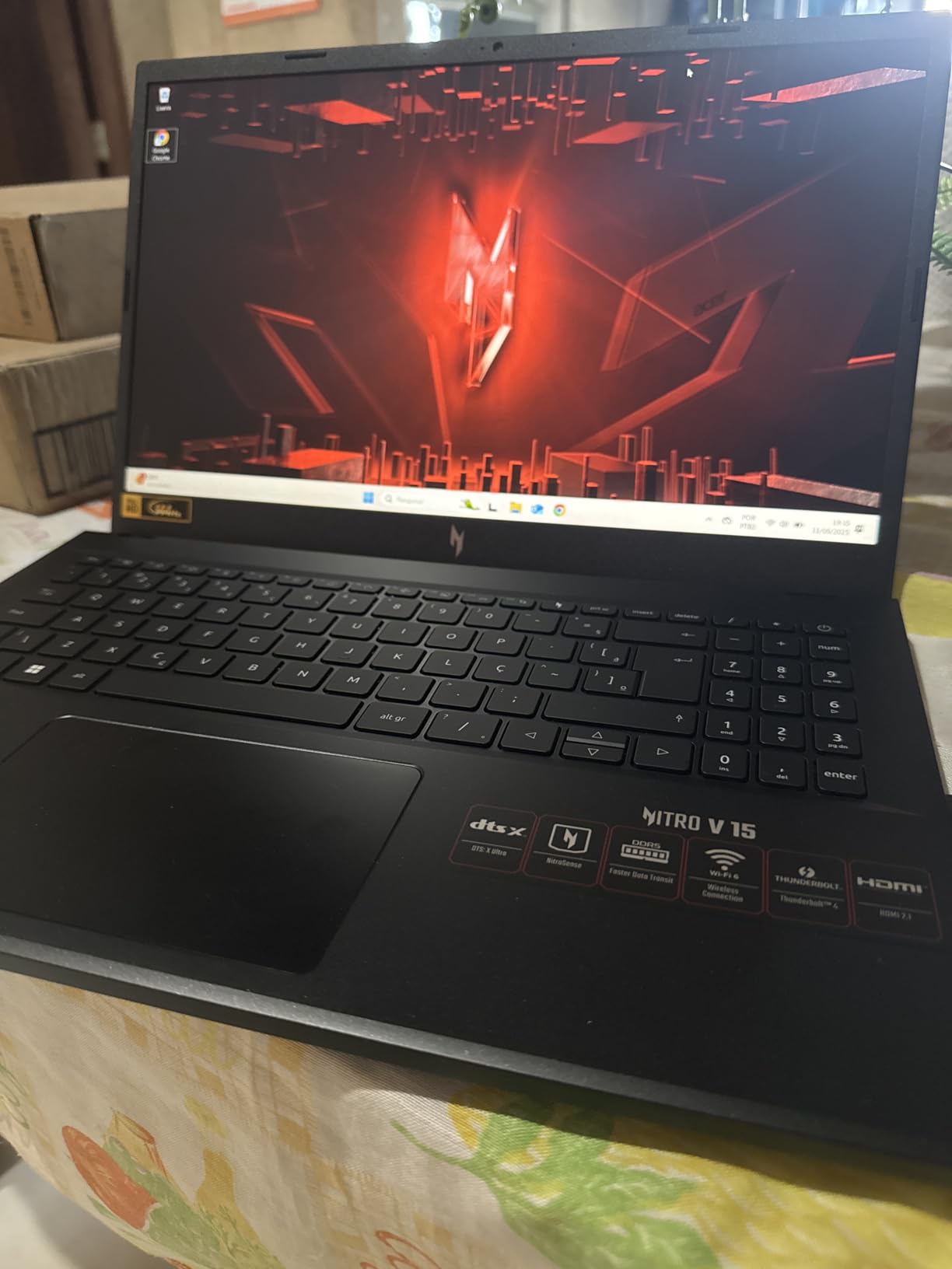 Notebook Acer Nitro V15 ANV15-51-58AZ 13ª Geração Intel Core i5-13420H, 8GB RAM, 512GB SSD, NVIDIA RTX 3050, 15.6″ FHD LED IPS 144Hz, Windows 11, Preto, Retroiluminado Notebook Acer Nitro V15 ANV15-51-58AZ 13ª Geração Intel Core i5-13420H, 8GB RAM, 512GB SSD, NVIDIA RTX 3050, 15.6″ FHD LED IPS 144Hz, Windows 11, Preto, Retroiluminado