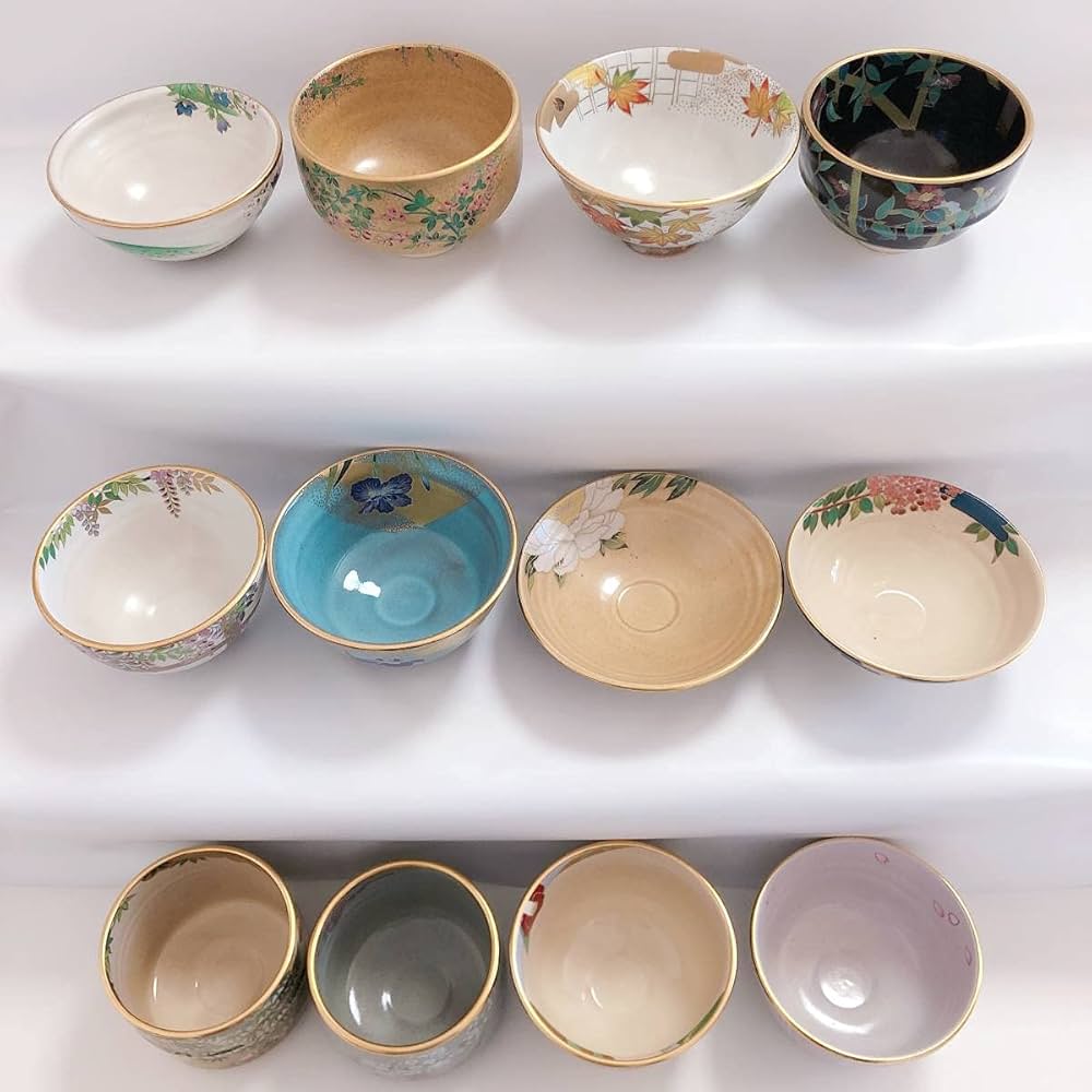 Amazon.co.jp: 茶道具 抹茶茶碗コレクション 御所の花十二カ月