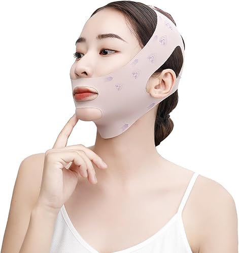 Máscara facial delgada, contorno completo adelgazante máscara en forma de V vendaje elevación doble barbilla esculpir lentamente flacidez v