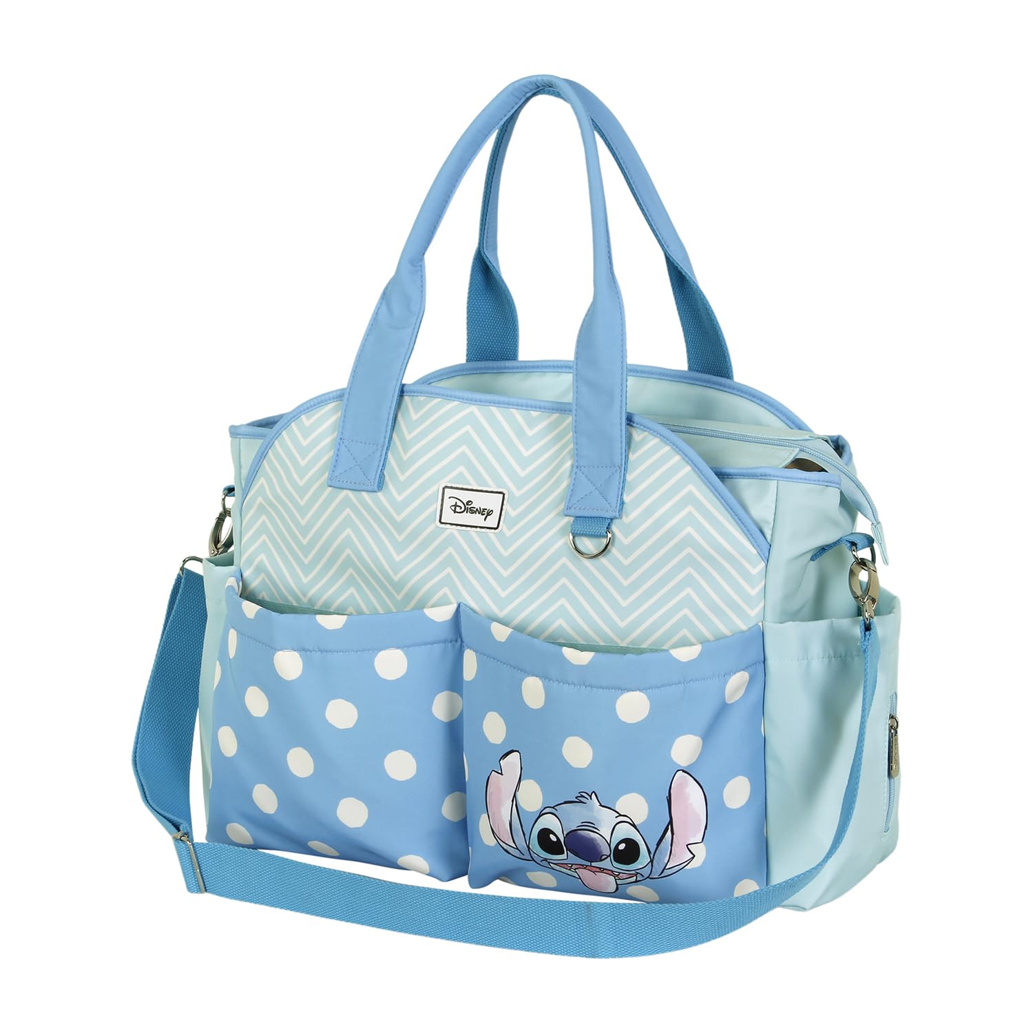 Disney Lilo e Stitch Lovely-Borsa per Passeggino Mommy, Blu, 44 x 32 cm