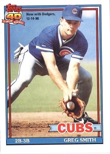 1991 O-Pee-Chee #560 Greg Smith Chicago Cubs Baseball Card
