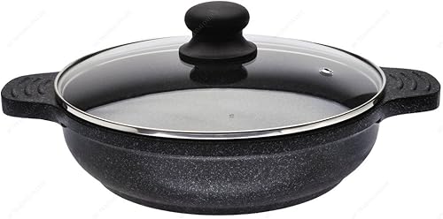 Miniatura 5 de KW QPW28L - Sartén de aluminio fundido con revestimiento de mármol de cerámica, 11 pulgadas