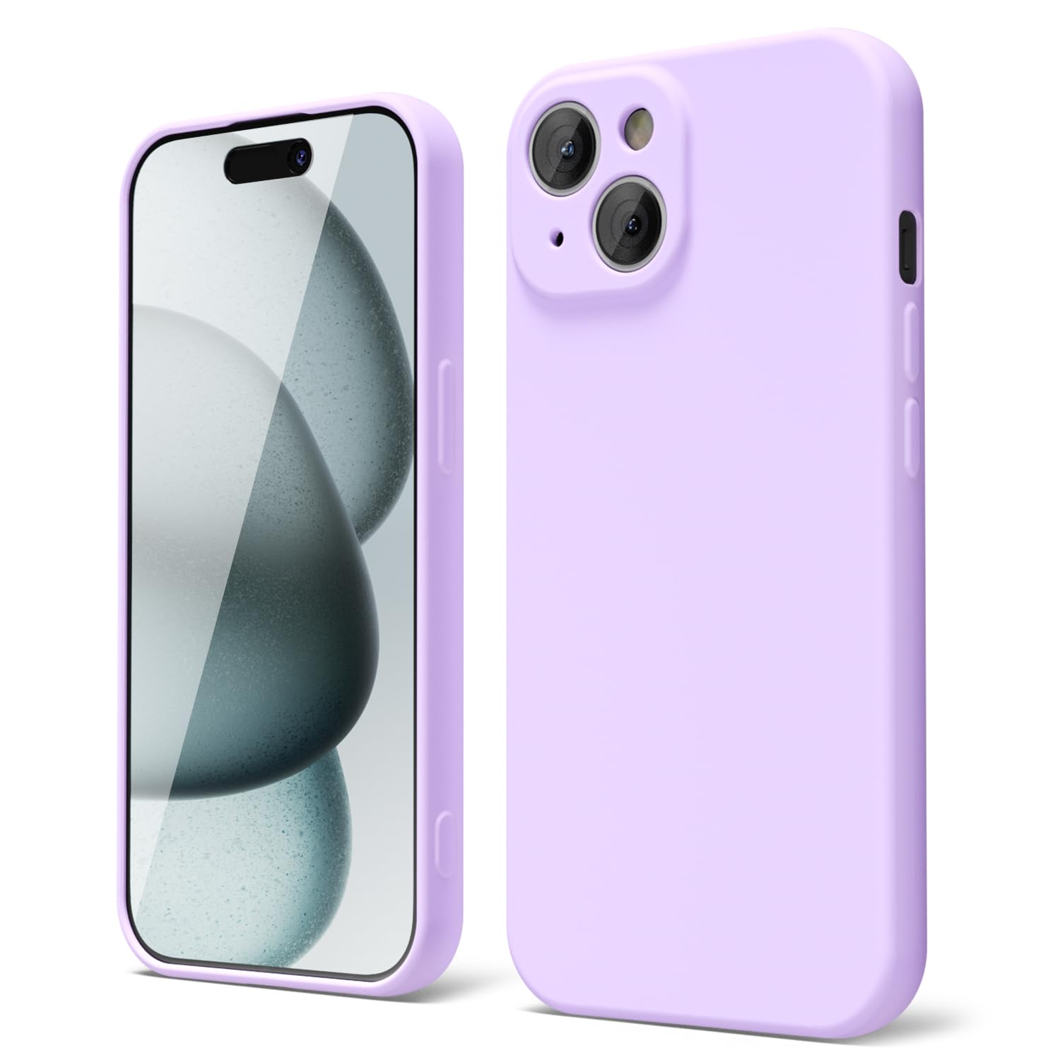 oakxco for iPhone 16 Pro Max Case Liquid Silicone, Soft Rubber Gel Elegant Aesthetic Basic Simple Cover, Cute Thin Slim TPU Matte Solid Color Plain Smooth Case for Women Girl, Light Pink — view 1226