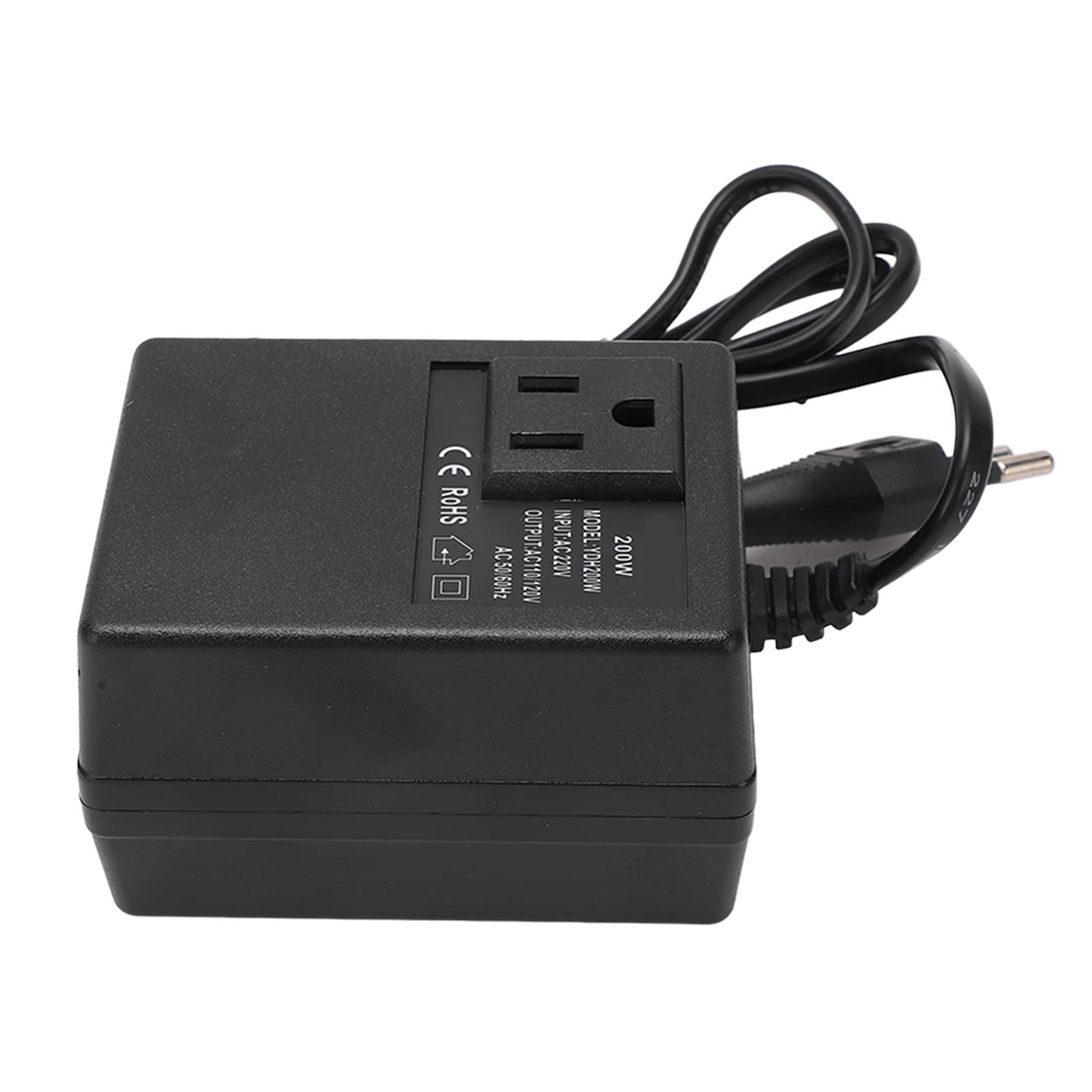 Adaptador Convertidor de Voltaje de Viaje, Adaptador de Enchufe de Viaje Universal ABS, Potencia Máxima de 200 W, Conversión de Voltaje Rápida para Viajes Internacionales, Viajeros de