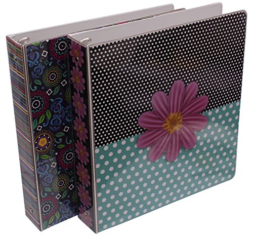 Emraw Sass & Class 3-Ring Binder 1.5-Inch – Used for Papers, Loose-Leafs, Business Cards, Compact Discs, Etc. (2-Pack)