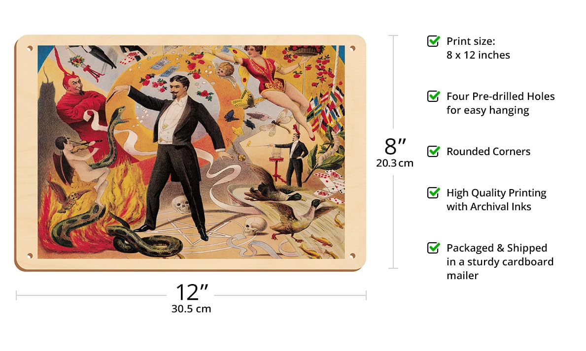 Amazon.com: The Modern Magician - Vintage Magic Poster c.1880-8 x