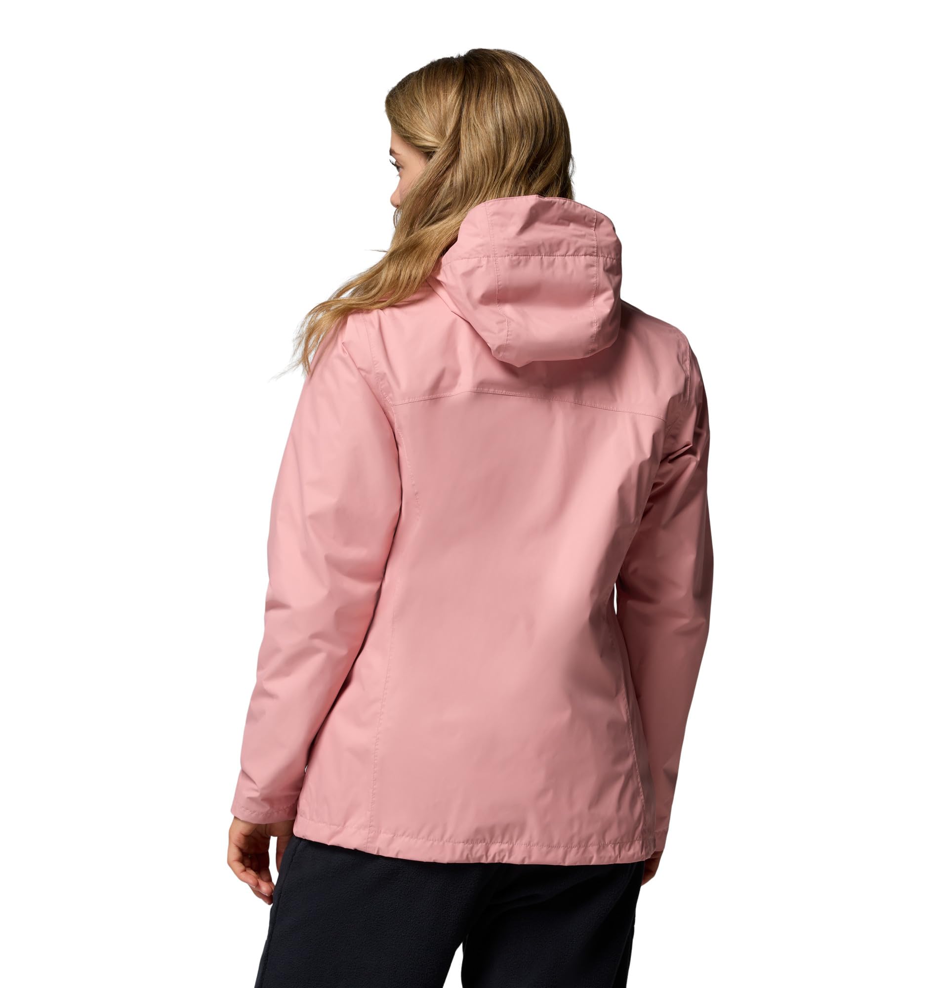 Columbia Damska kurtka Arcadia 2, wodoodporna, przeciwdeszczowa, gumka, różowa, XL