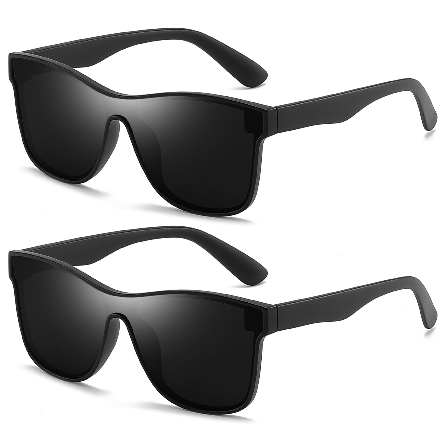 DUBERY Fashion Polarized Sunglasses for Women Men 100% UV Protection Trendy Siamese Lens Shades D8030
