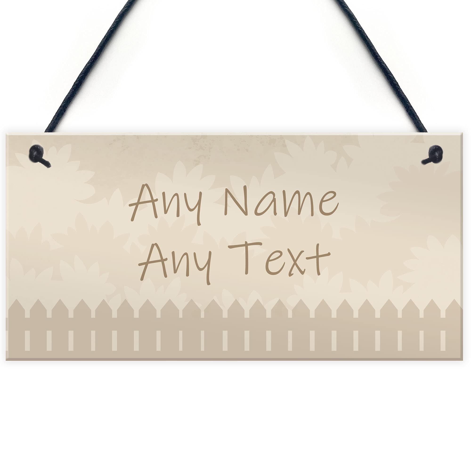 PERSONALISED Sign For Garden Summerhouse Shed Vegetable Garden Plot