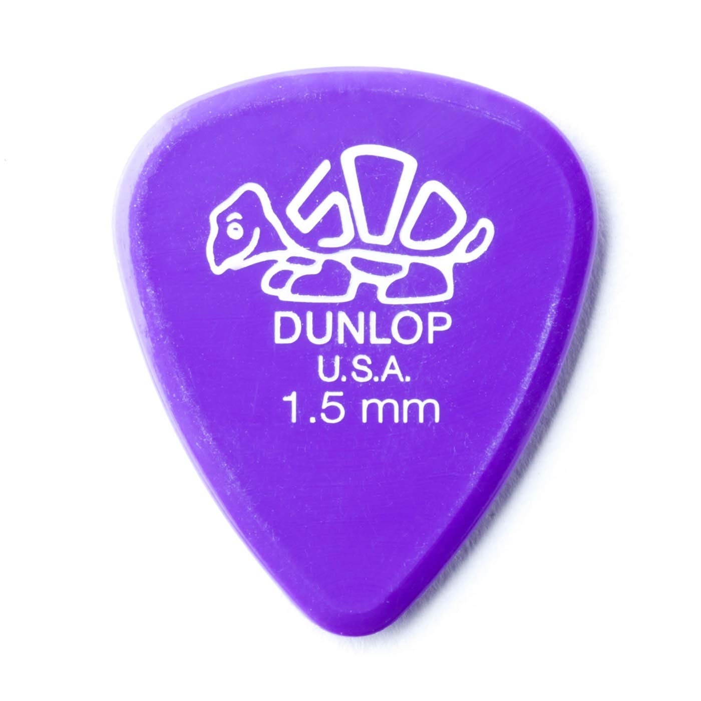Dunlop Plettri Delrin 500, 1.5 mm, Standard, Pacco da 72 Pezzi