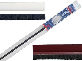 Parafreddo paraspifferi adesivo sottoporta PVC rigido con spazzola cm 100x4 h (Bianco)