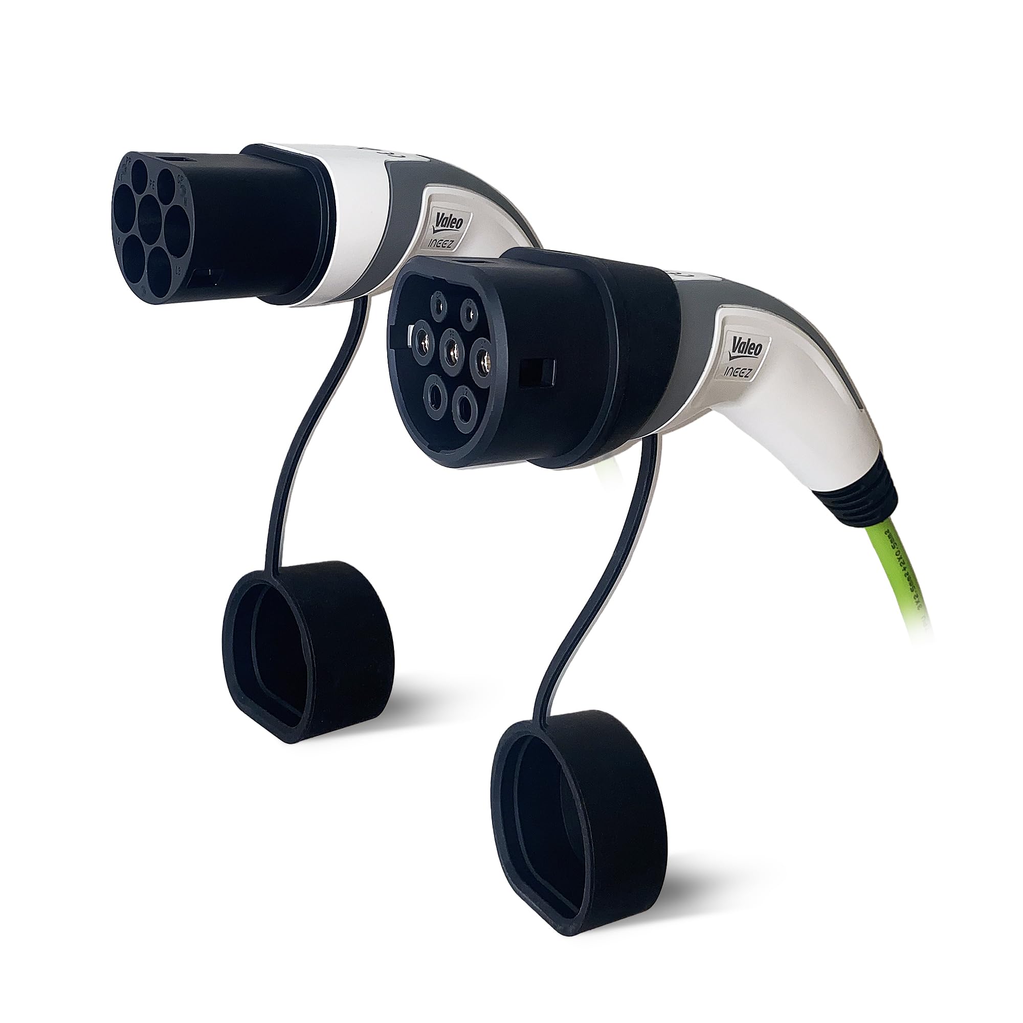 Valeo Ineez 652104 - Cavo di Ricarica per Veicoli elettrici o ibridi Plug-in con Borsa per Il Trasporto, Tipo 2 su Tipo 2-11 kW, 5 Metri