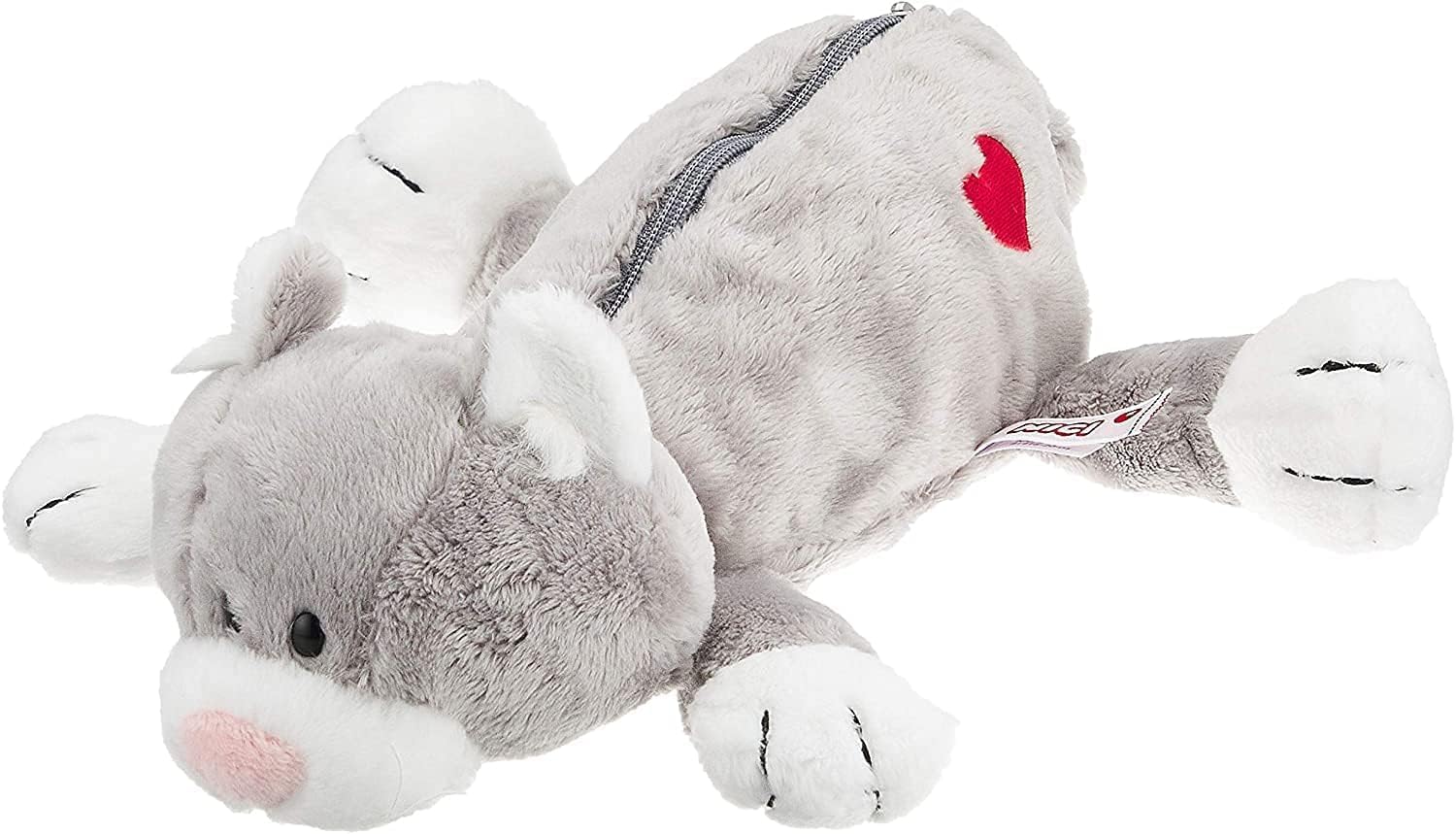 NICI Figure Pouch Gray Cat, Pencil case, Pen case, Pouch, Animal, Stationery