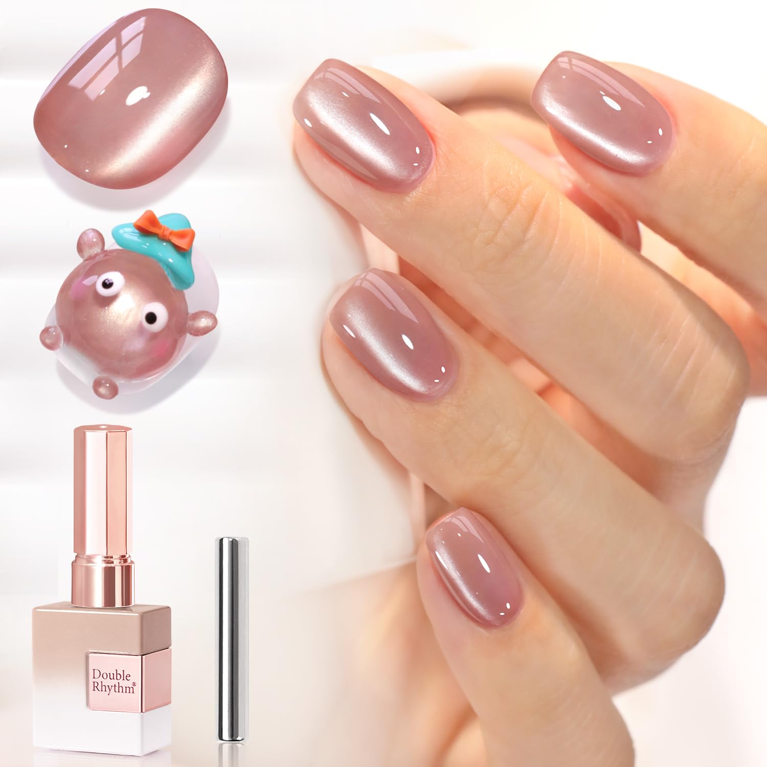 Amazon.com : Double Rhythm 15ML Jelly Glass Cat Eye Gel Polish
