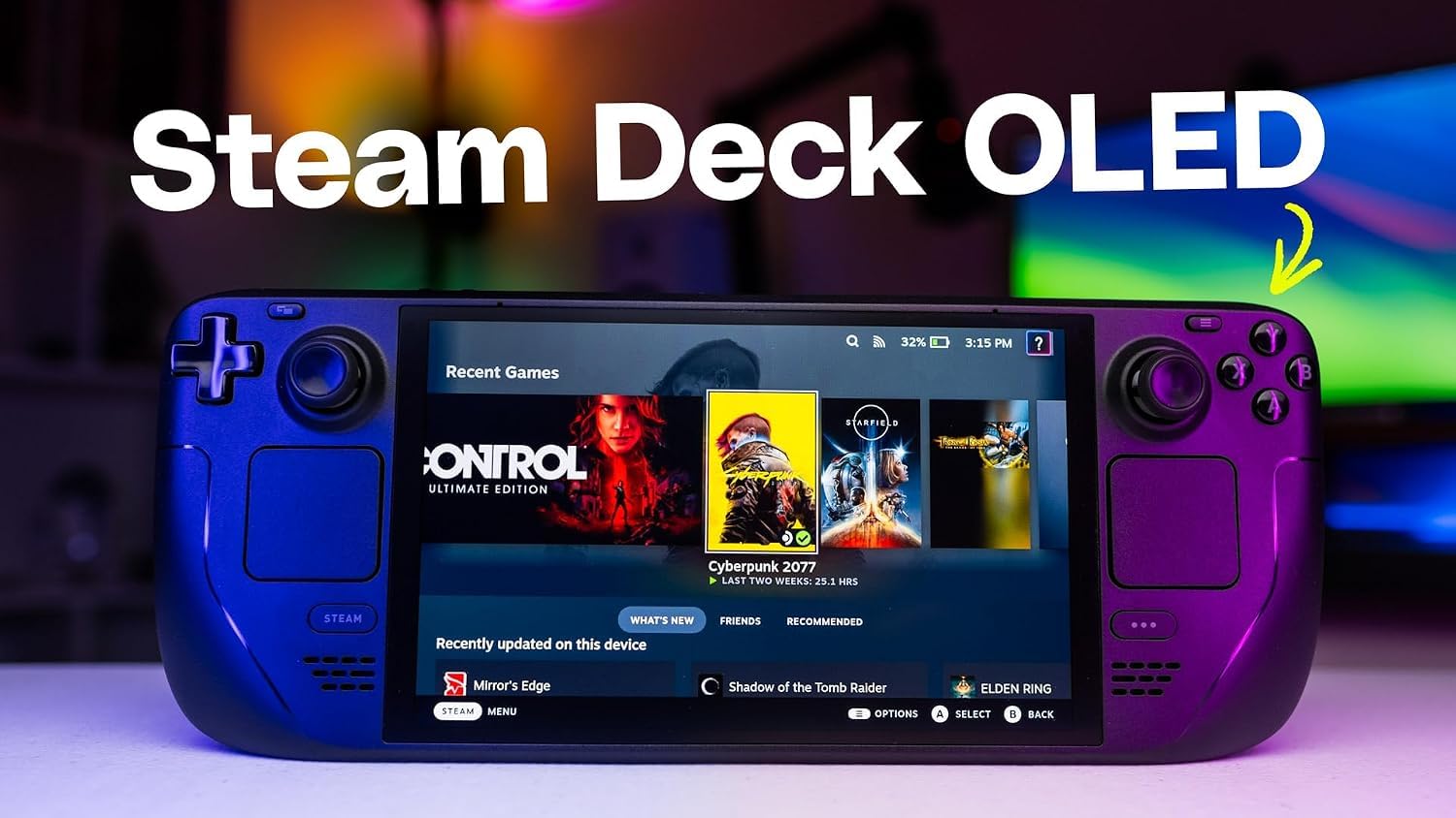 Amazon.com: Valve Steam Deck 1TB Upgraded Handheld Gaming Console