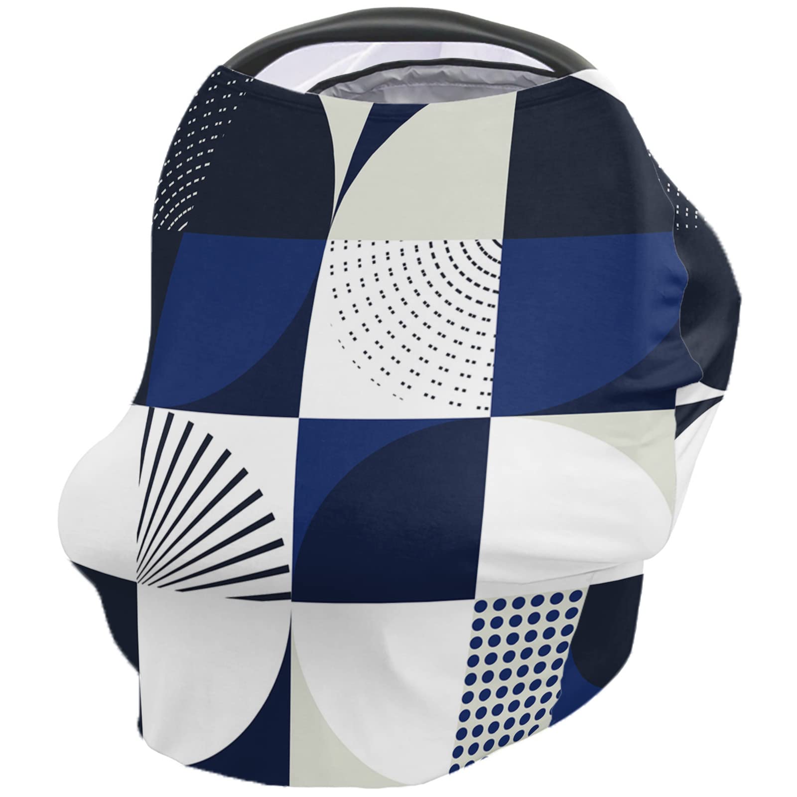 Nursing Cover for Breastfeeding Scarf, Colors Middle Ages Blue Theme Baby Car Covers Super Soft Multi Use for Canopy Shopping Cart Cover Blanket Stroller Cover