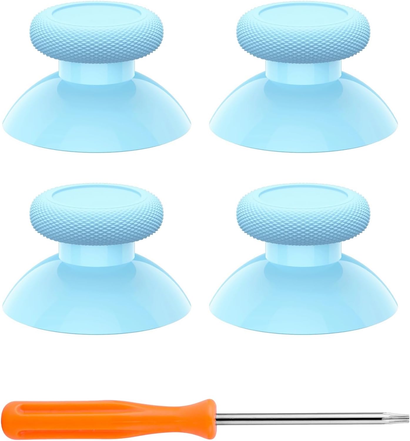 eXtremeRate Replacement Controller Joystick for Xbox One - 4 PCS Heaven Blue Thumbsticks Analog Thumb Sticks Parts for Xbox Series X/S, Xbox One S/X, Elite Controller with Repair Kit Screwdriver