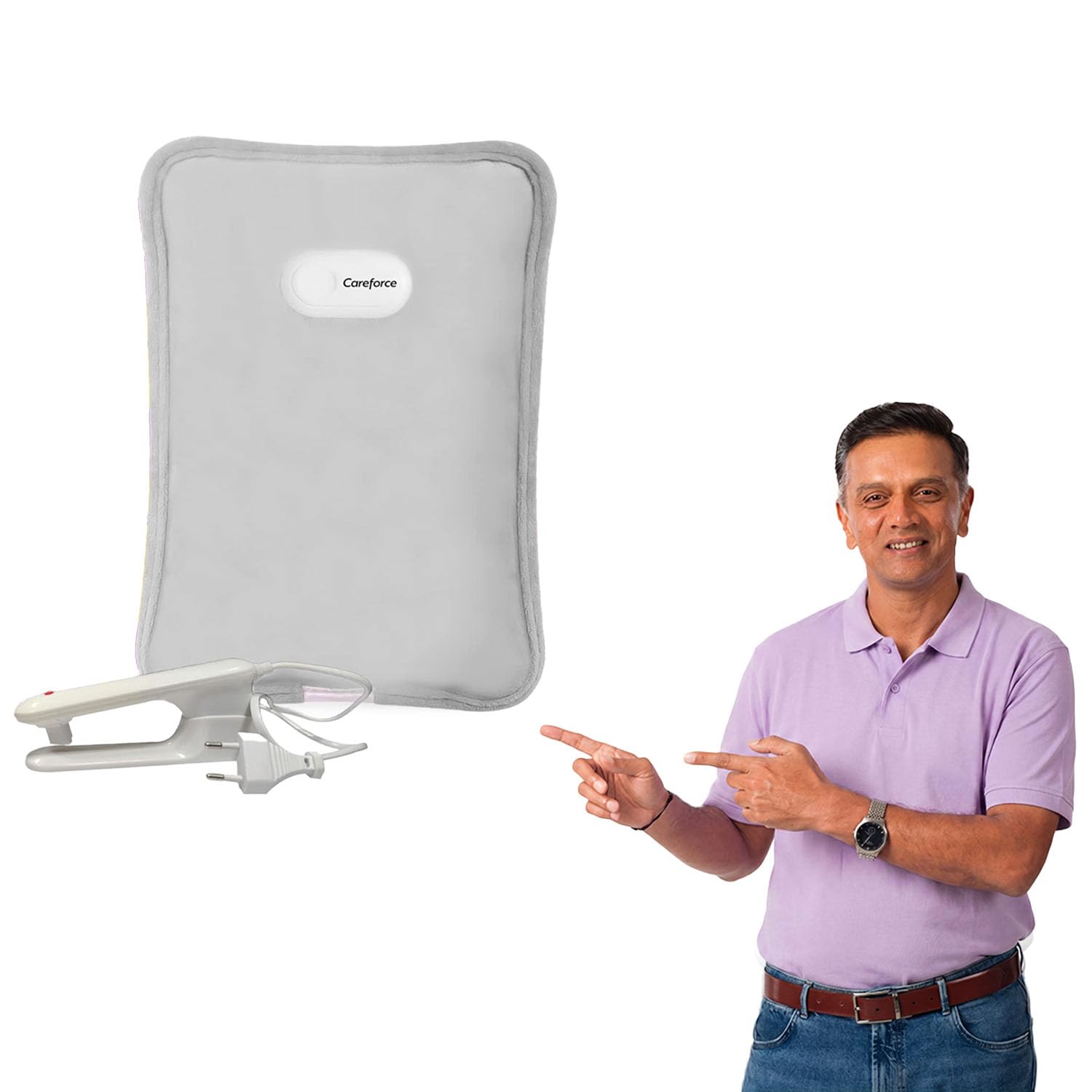 Careforce Electric Hot Water Bag Electric Hot Bag Heating Bag Hot Pack Warm Water Bag Hot Gel Bag Electric Heat Bag- Grey