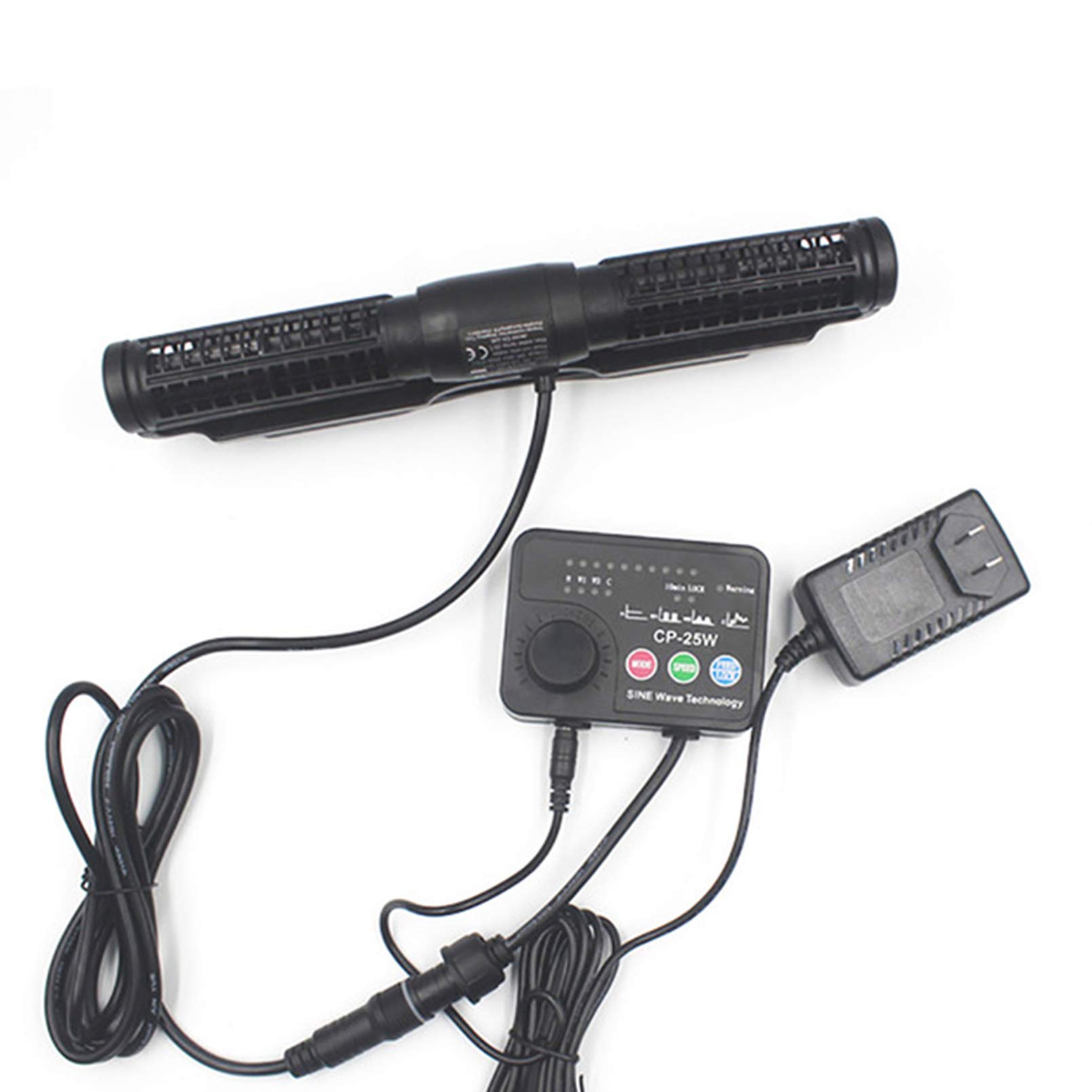 ZJHjijiWave Aquarium Pump, Cross Flow Wave Aquarium Pump Wavemaker with Controller(CP-25)