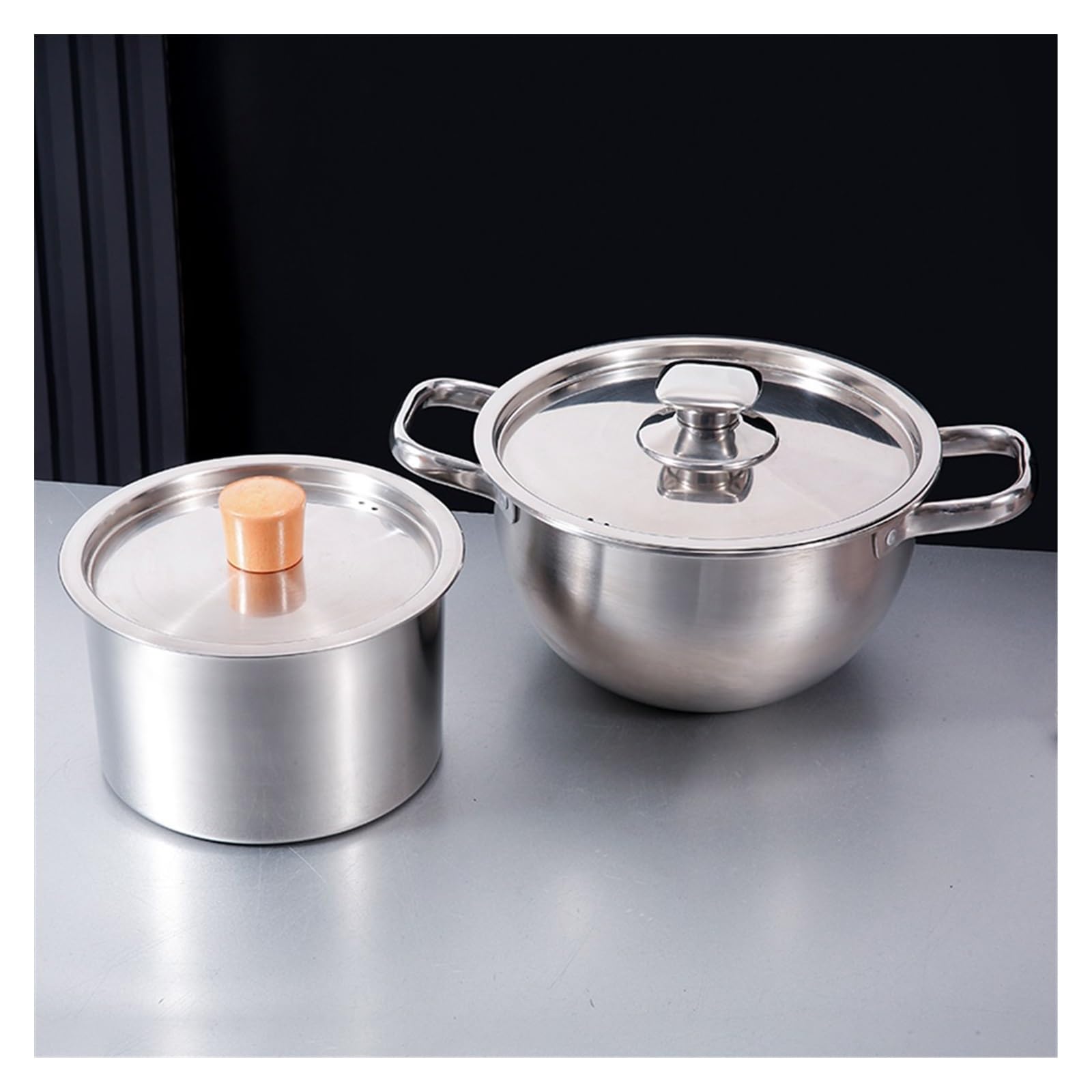 Tapa Universal De Acero Inoxidable Multitamaño para Ollas, Sartenes, Tapa De Repuesto para Olla De Condimentos, Tapa De Mini Cacerola para Sartenes, Tapa De Repuesto para(B-24)