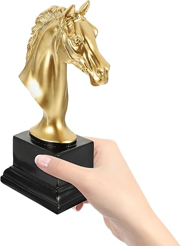 Miniatura 3 de Premio de trofeo de caballos, adorno de resina de trofeo de caballo para mesa de centro del hogar, oficina, estantería, escritorio, sala de estar,