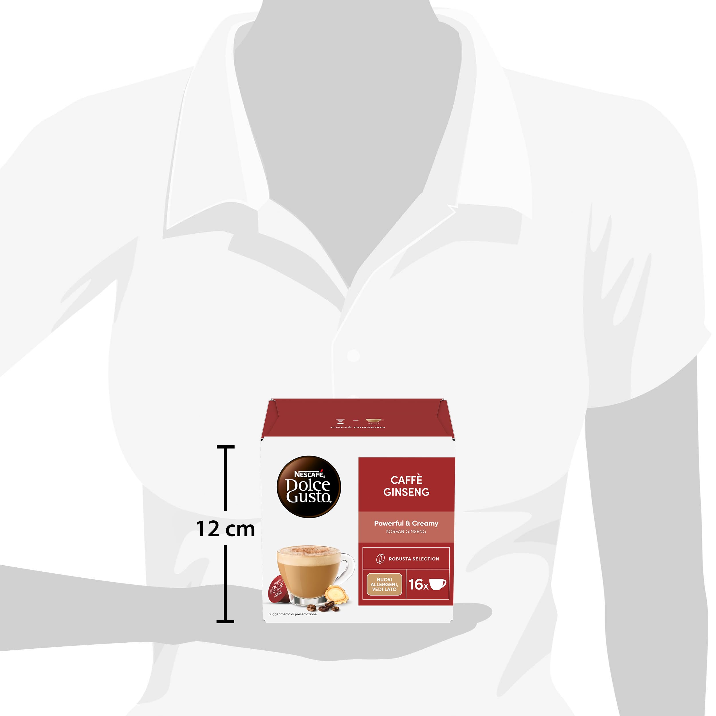 NESCAFÉ DOLCE GUSTO Caffè Ginseng, 6 Confezioni da 16 Capsule (96 Capsule Compatibili Nescafé Dolce Gusto)