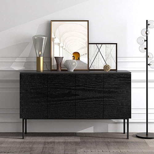 Miniatura 7 de Yancorp - Papel tapiz de vinilo con textura de madera de fibra negra y blanca, acabado en mate, rollo de vinilo autoadhesivo para forrar encimeras y