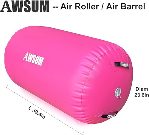 Miniatura 56 de AWSUM - Colchoneta inflable para gimnasia y acrobacias, 8 ó 4 pulgadas de grosor, incluye bomba eléctrica, para hogar, gimnasio o exterior, 10, 13