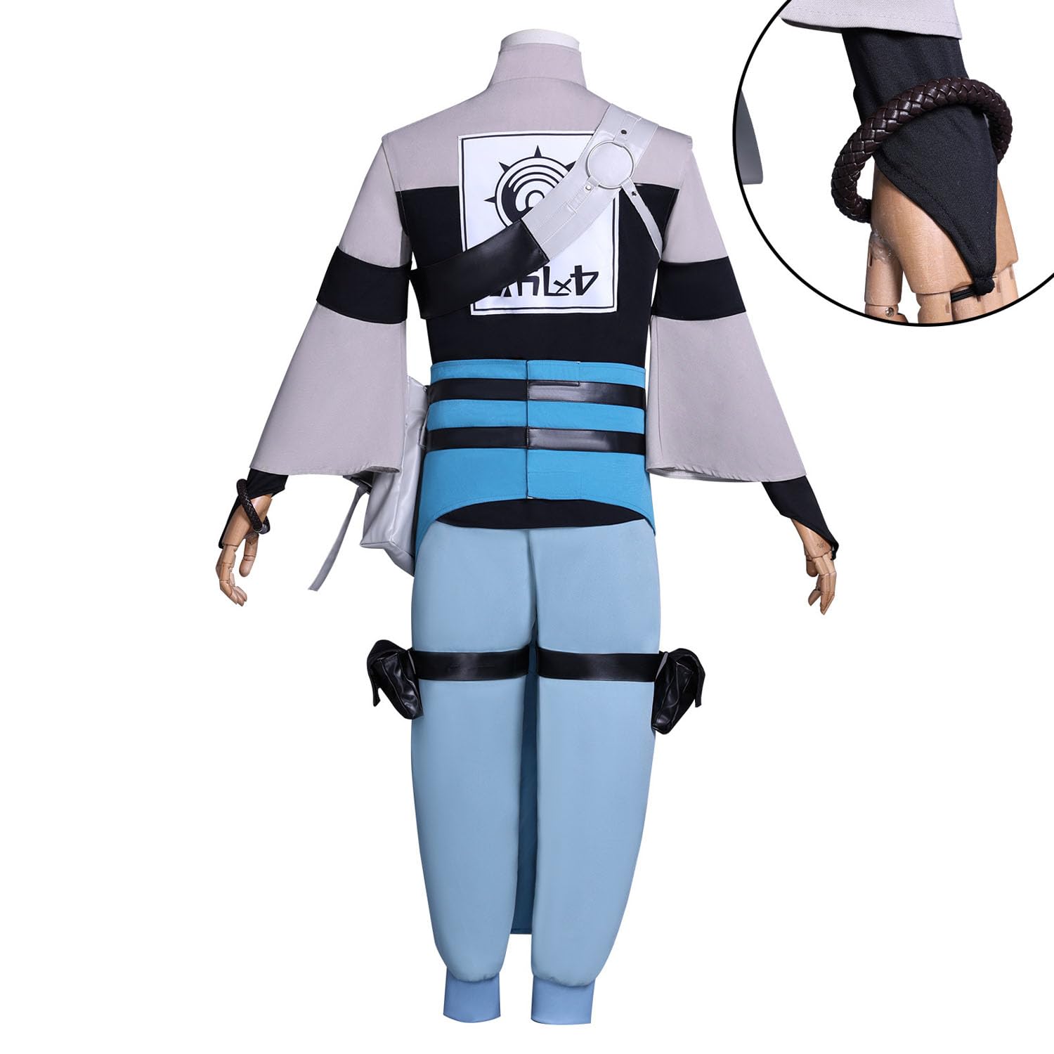 Anime Personaje Zanka Nijiku Disfraz de Cosplay Rudo Shuaburekku Juego de Rol Uniforme Conjunto Completo Halloween Carnaval Fiesta Traje de Vestir con Peluca para Hombres