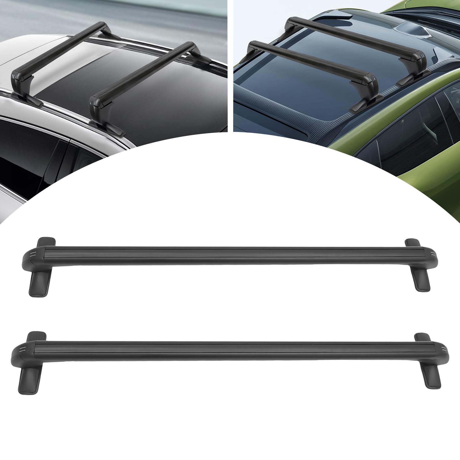 Barre portatutto UNIVERSALI telescopiche in alluminio Nordrive Snap-Fit