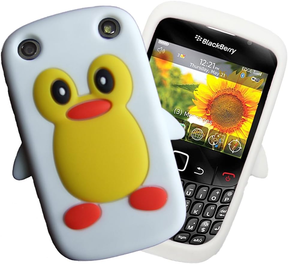 AOA Cases™ Funky 9320 White Penguin Style Case For Blackberry Curve 9320 / 9220 / 3G AOA Cute Back Cover
