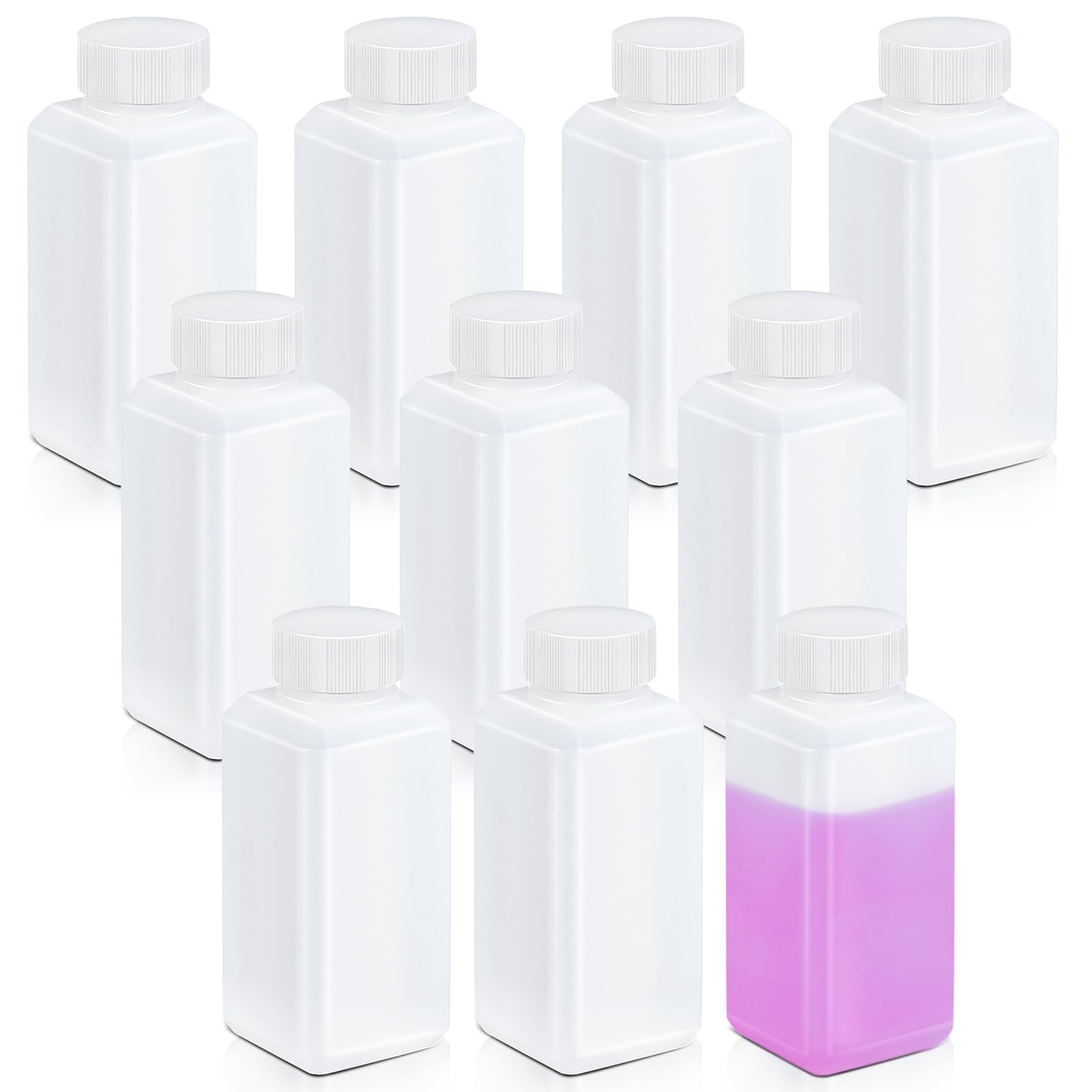 UMETASS 4oz/120ml Leak Proof Plastic Bottles with Caps for Liquids Sample, Reusable Small Bottles Containers for Travel, Camping and Hiking (