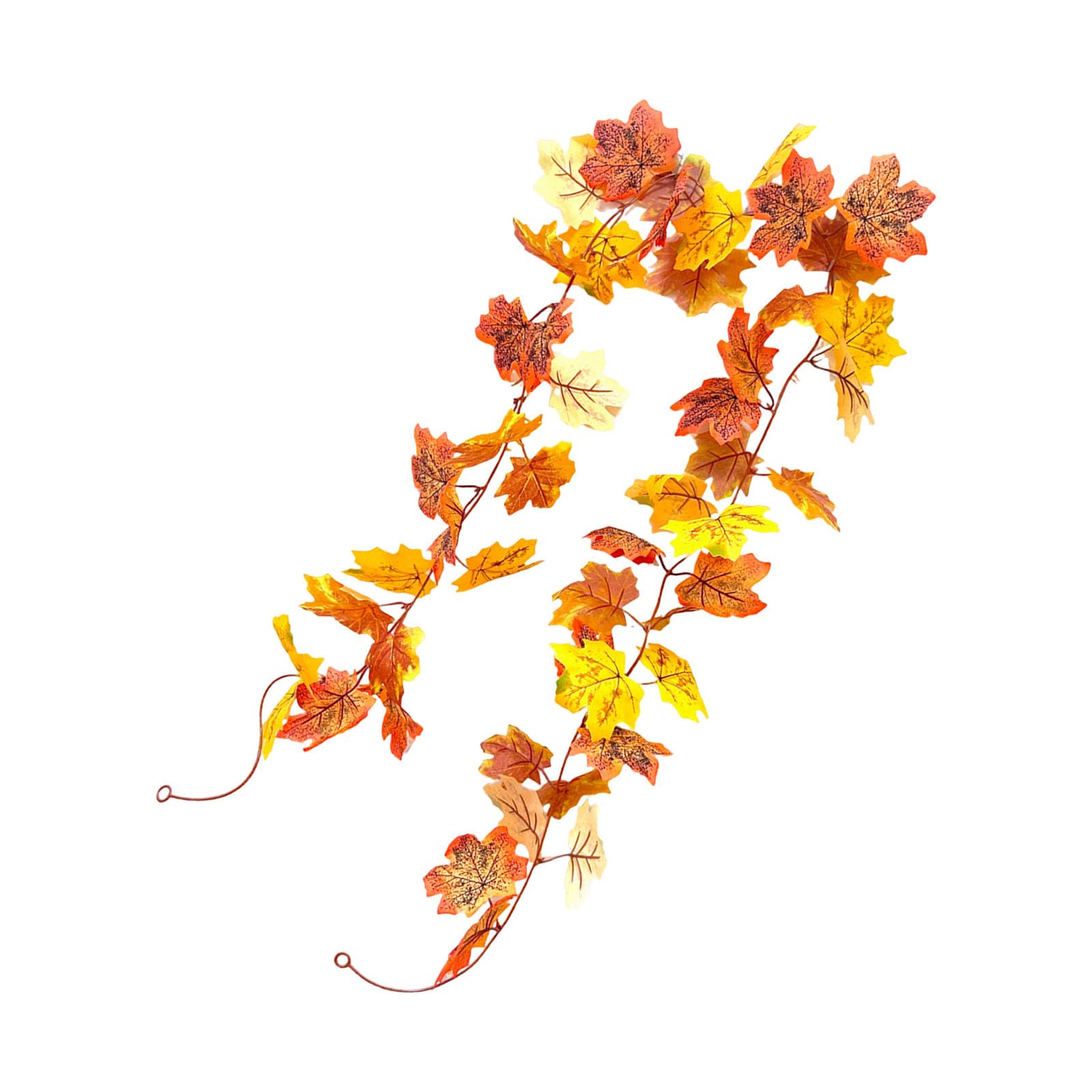 Autumn Maple Rattan Wreath Ornament Seasonal Maple Wreaths Decors for Staircase Frame Doorway Autumn Decorating Harvest Festival Accessories