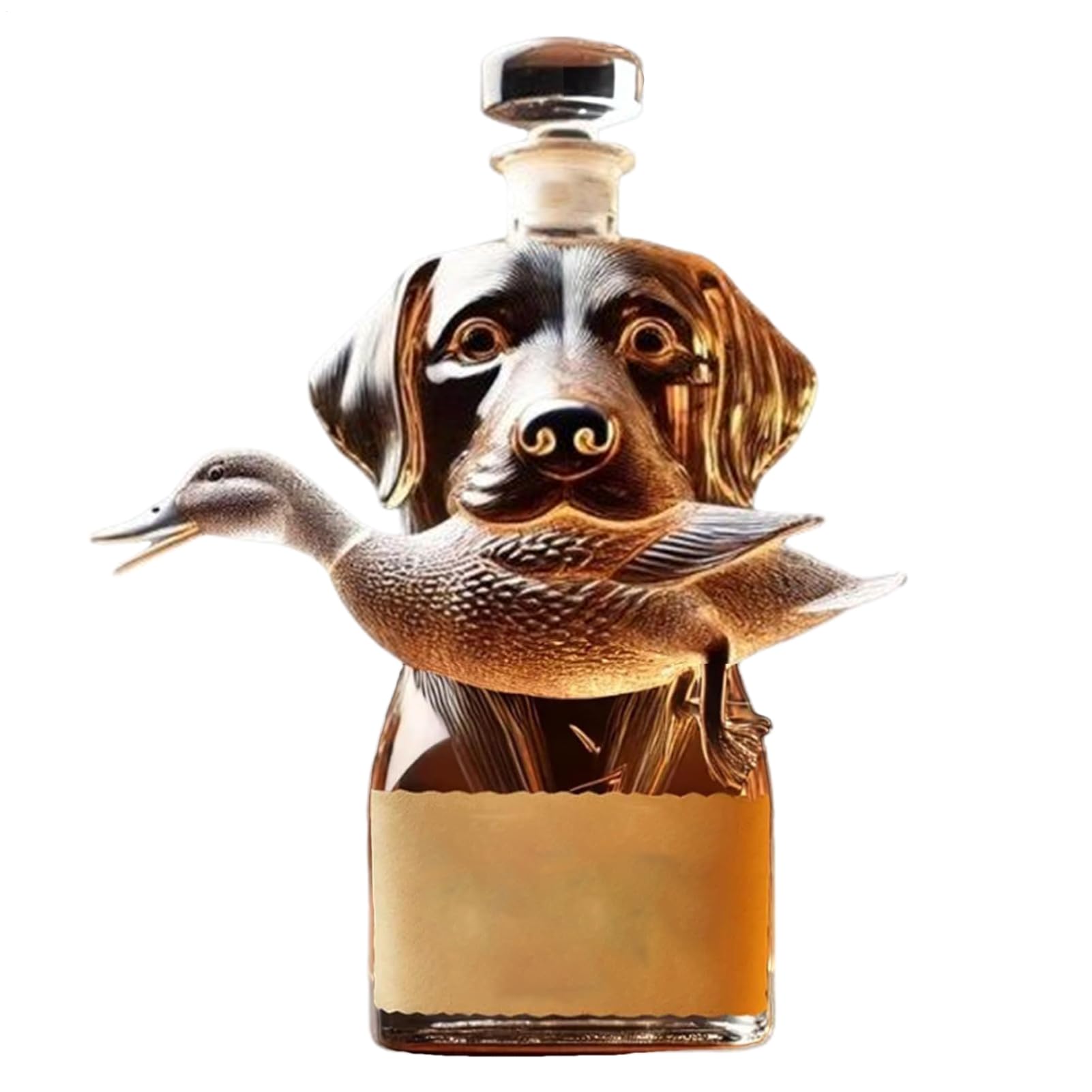Carafe à whisky étanche en verre et flacon décoratif de spiritueux pour brandy et vodka