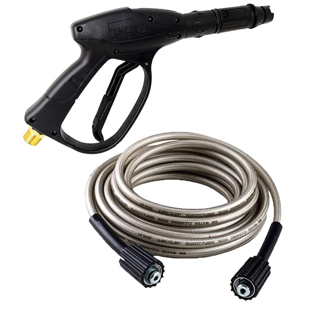 MLD WPH-1988 Car Washer Spray Gun Adjustable Nozzle with HQ 7 meter Pressure Washer Hose Pipe Compatible with Pioneer, JPT, STARQ, REQTECH (Length 7 Meter,Color - Gray/white)-image-16
