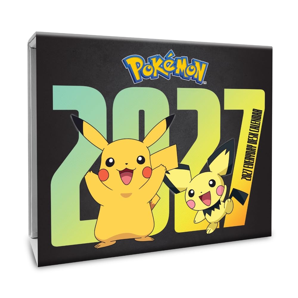 Pokémon Desk Calendar 2027, Desk Calendars, Day To View, Entertainment, Gift