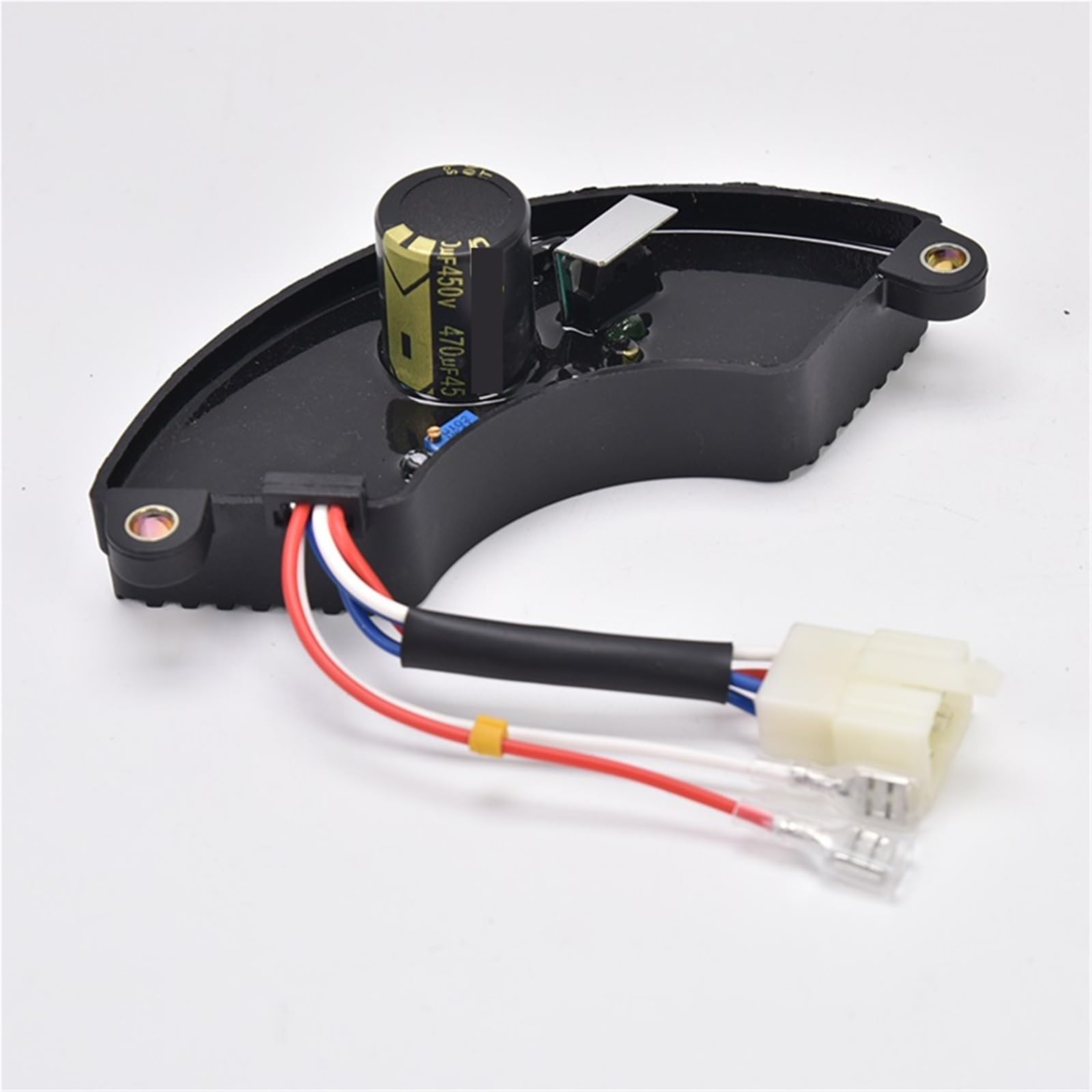 1 generador de gasolina monofásico AVR 5-6,5 kW y 6 cables con regulador rectificador voltaje automático