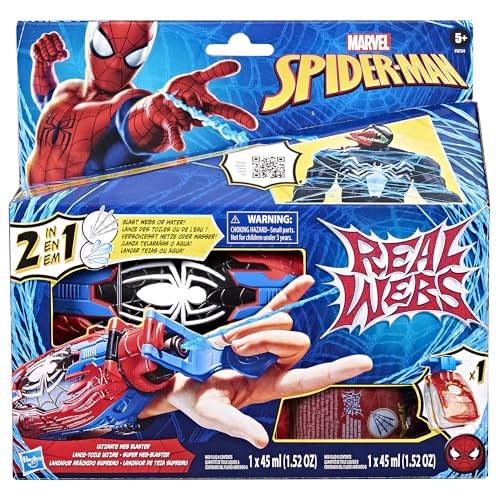 image for Marvel Spider-Man Real Webs Ultimate Web Blaster, 2-in-1 Blaster, Role