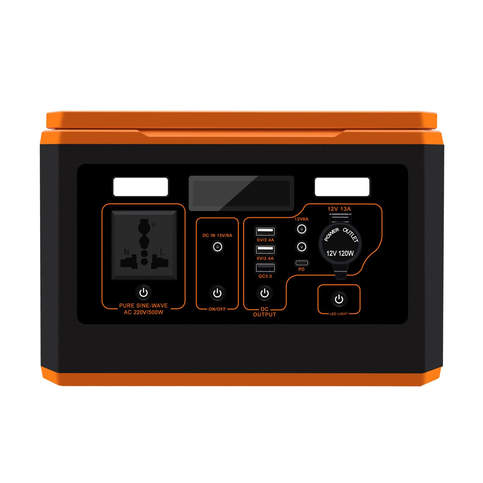 KAOLALI Estación de Energía Portátil 499 Wh 135000 mAh - Generador Solar Portátil 220V/500W, con salida de CA, Fuente de Alimentación de Emergencia, Generadores para Autocaravanas