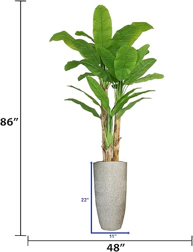 Miniatura 14 de Vintage Home Árbol de plátano artificial falso tacto real (VHX117)