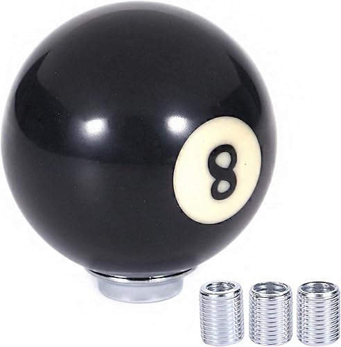 Miniatura 6 de Arenbel Pomo de Palanca de Cambios Manual de 8 Bolas Pulido, Mango Redondo Automático, Perilla de Palanca de Cambios que se Ajusta a la Mayoría de