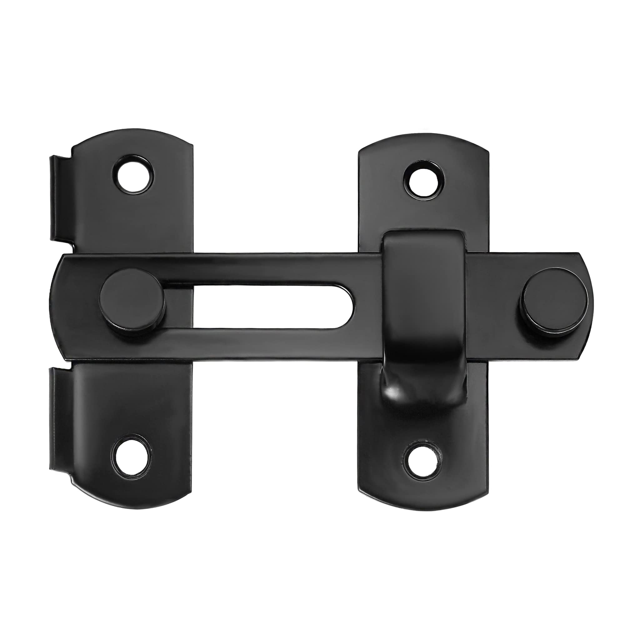 INIRET 3 Packs Barn Door Latches,3.93” x 2.75” Black Stainless Steel barn gate flip Door Latch Bi-fold Door Lock,Sliding Door Antique Lock Gate Latches Wine Cabinet Closet Door Latches 4