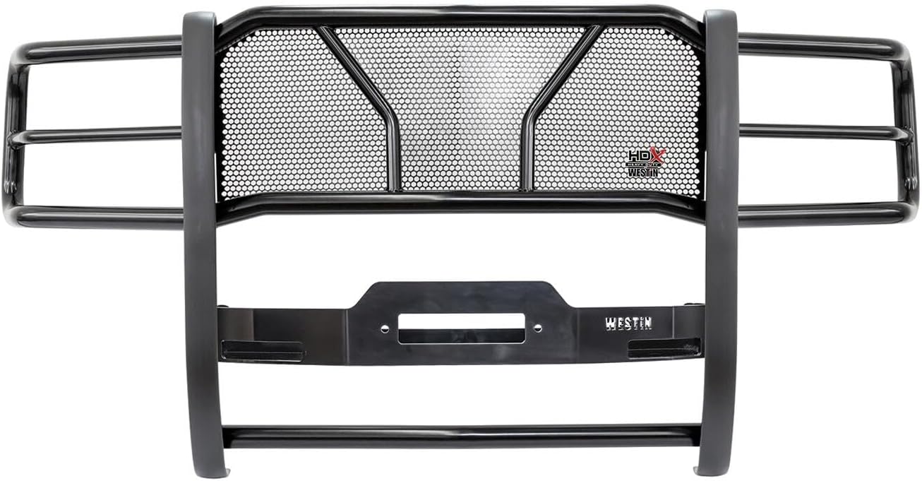 Westin 57-93785 HDX 1-Piece Winch Mount Grille Guard fits 2015-2019 Silverado 2500 3500