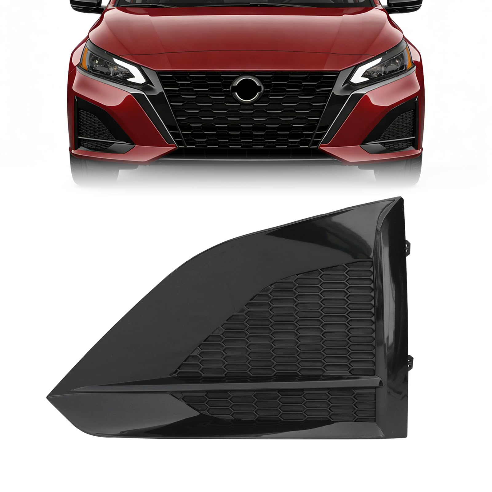 Amazon.com: Kspeed Front Bumper Fog Light Cover Black Bezel Fit