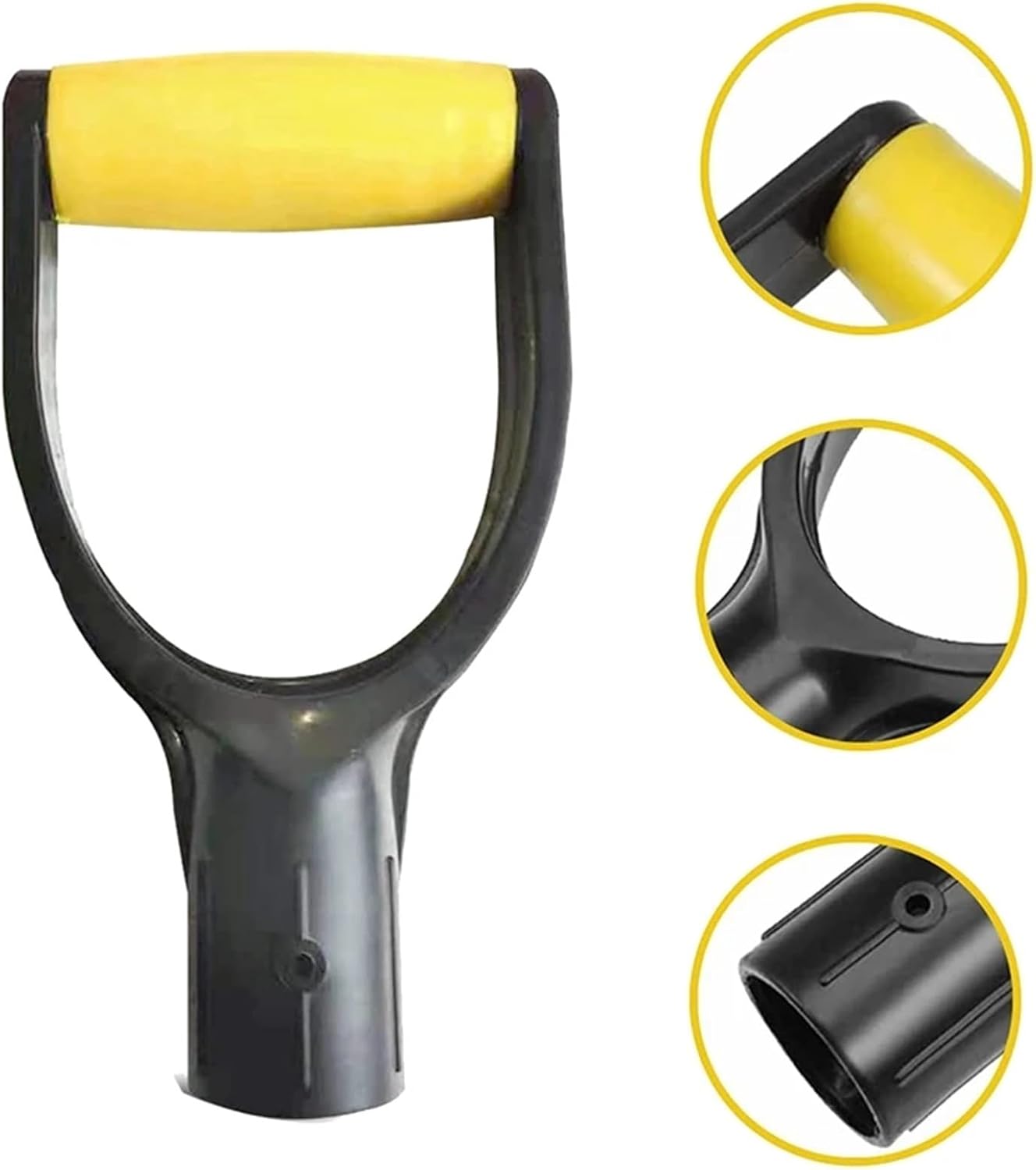 Shovel Handle 5pcs Plastic Spade Handle D Grip 32Mm Inner Diameter Snow Scoop Digging for Digging and Raking