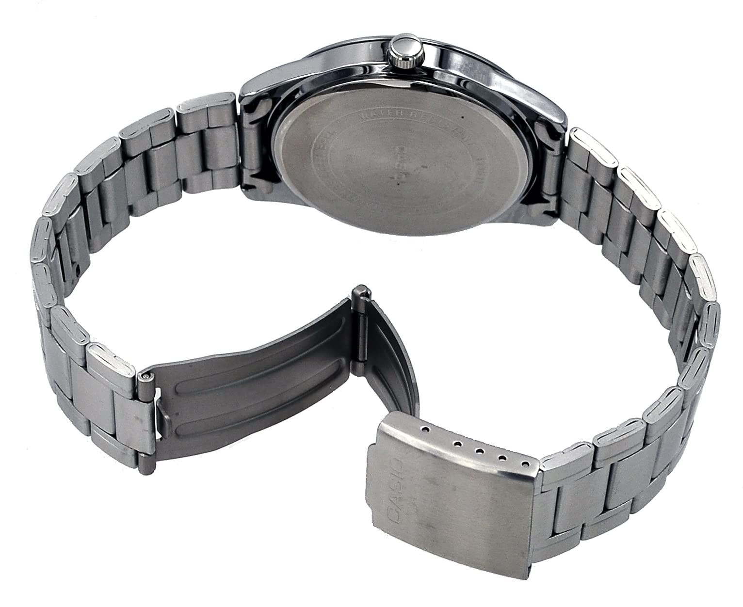Casio MTP-V005D-1B5 Men's Standard Stainless Steel Roman Black Dial Analog Watch