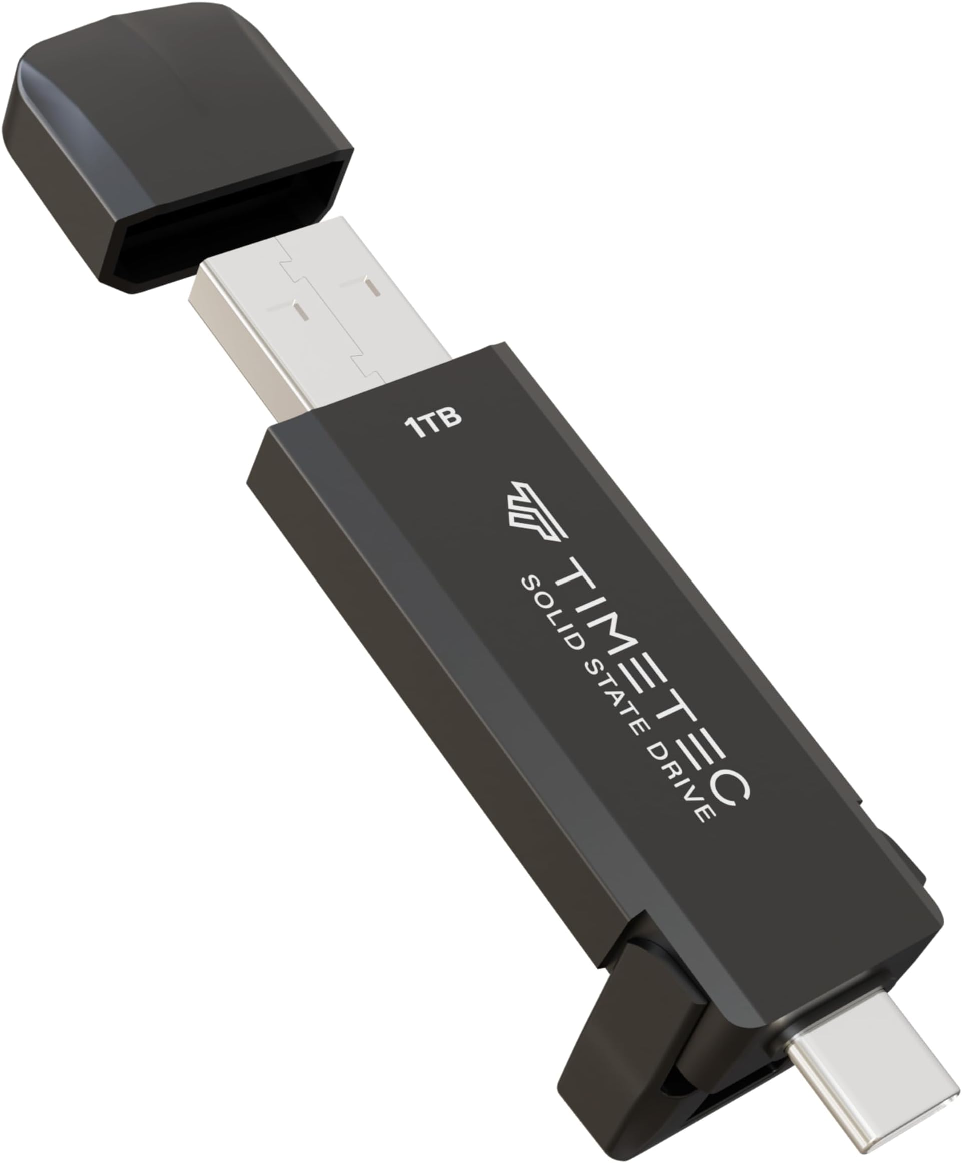 Timetec1TB Pro Portable USB 3.2 Gen 2 Type-C/Type-A SSD Read Speed 1000MB/s Solid State Drive Stick for iPhone 15/Android/Tablet/Windows/Mac