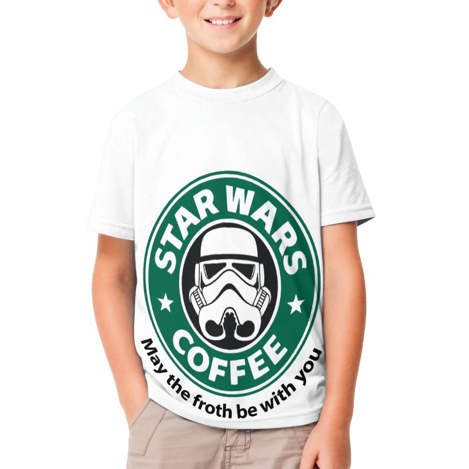Amazon.co.jp: キッズ Tシャツ スターウォーズ コーヒー 半袖 子供服  