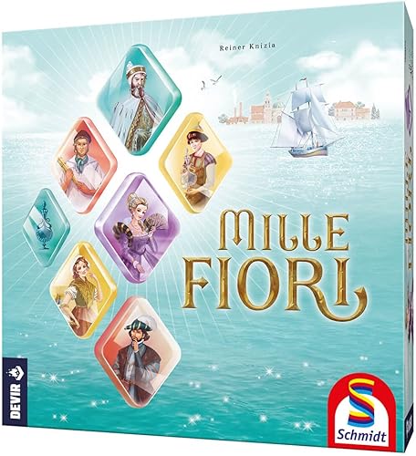 Devir - Mille Fiori, juego de mesa, ingenioso juego de mesa, juego de mesa con amigos y familia, juego de mesa 10 años (BGMILLEEC)